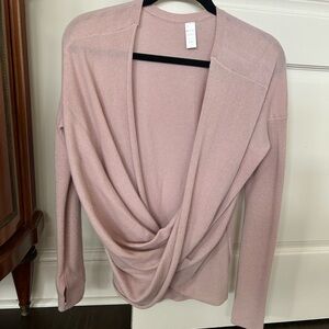 Athleta Blush Pink Drape Cardigan